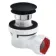 Wirquin Matt Black Dome Nano 6.7 Quick Clac All In One Basin Waste & Trap