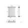 Athens Matt Black Double Column Horizontal Traditional Radiator 600x425mm