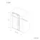 Prague Brushed Brass 8mm Soft-Closing Sliding Shower Door 1000mm