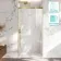 Lisbon Brushed Brass 8mm Soft-Closing Sliding Shower Door 1000mm