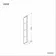 Munich Matt Black Grid Easy Clean 8mm Pivotal Wet Room Shower Glass Return Panel 250mm