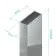 Riga and London 15mm Chrome Extension Profile 1850mm Height