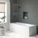 Gloss White Wooden Bath End Panel 750mm