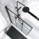 Zurich Easy Clean Matt Black Grid Bath Screen - 800mm