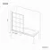 Zurich Easy Clean Matt Black Grid Bath Screen - 1000mm