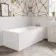 800 Super Strength Reinforced Acrylic Straight Bath End Panel