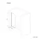 Linz Easy Clean 6mm Brushed Brass Bath Screen - 800mm