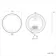 Mollie Black Framed Round Illuminated LED Mirror 500mm