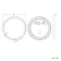 Mollie Battery Powered Black Framed Round Illuminated LED Mirror 800mm