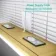 Mia Matt Brass Illuminated LED Mirror Cabinet With BLUETOOTH Speaker 710x500mm