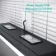 Mia Black Framed Illuminated LED Mirror Cabinet With BLUETOOTH Speaker & USB Port 710x600mm