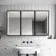 Mia Black Framed Illuminated LED Mirror Cabinet With BLUETOOTH Speaker & USB Port 710x1200mm