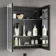 Selma Matt Black Illuminated LED Recessed Mirror Cabinet 700x600mm