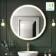 Delilah Brushed Brass Round Illuminated LED Mirror 800mm 