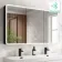 Aurora Matt Black Illuminated LED Mirror Cabinet With BLUETOOTH Speaker 700x1200mm