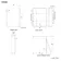 Selma Battery Powered Matt Black Illuminated LED Mirror Cabinet 700x500mm
