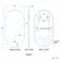 Ada Pill Brushed Brass Backlit Illuminated LED Mirror With BLUETOOTH Speaker 900x500mm