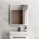 Aurora Battery Powered Matt Black Illuminated LED Mirror Cabinet 700x600mm