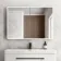 Aurora Battery Powered Matt Black Illuminated LED Mirror Cabinet 700x1000mm
