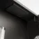 Esme Battery Powered Matt Black Illuminated LED Mirror Cabinet 600x450mm