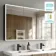 Esme Battery Powered Matt Black Illuminated LED Mirror Cabinet 700x1200mm