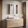 Margot Brushed Brass Illuminated LED Mirror Cabinet 700x600mm