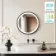 Delilah Battery Powered Black Framed Round Illuminated LED Mirror 500mm