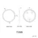 Delilah Battery Powered Black Framed Round Illuminated LED Mirror 600mm