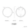Delilah Battery Powered Black Framed Round Illuminated LED Mirror 800mm