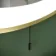 Delilah Battery Powered Brushed Brass Round Illuminated LED Mirror 500mm