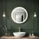 Delilah Battery Powered Brushed Brass Round Illuminated LED Mirror 600mm
