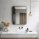 Nina Black Framed Mirror 800x600mm