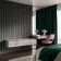 Trepanel Design® Noir Black Multi-Width Acoustic Wood Wall Panels