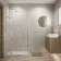 Trepanel Aqua® Matt Ivory Travertine Effect PVC Shower Wall Panel