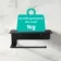 Remi Easy Fix Matt Black Toilet Roll Holder with Shelf
