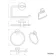 Sofia Chrome Toilet Roll Holder & Towel Ring