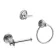 Eleanor Chrome 3 Pieces Accessory Set
