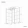 Munich Matt Black Grid 8mm Walk In Shower Enclosure 700mm & 800mm Glass with Pivotal Return Panel