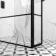 Munich Matt Black Grid 8mm Walk In Shower Enclosure 1100mm & 800mm Glass with Pivotal Return Panel