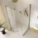 Prague Brushed Brass 8mm Sliding Shower Enclosure 1000x800mm