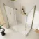 Prague Brushed Brass 8mm Sliding Shower Enclosure 1400x700mm