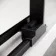 Lisbon Matt Black 8mm Sliding Shower Enclosure 1000x800mm