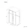 Lisbon Matt Black 8mm Sliding Shower Enclosure 1200x700mm
