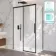 Lisbon Matt Black 8mm Sliding Shower Enclosure 1200x800mm