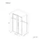Lisbon Matt Black 8mm Sliding Shower Enclosure 1400x700mm