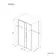 Lisbon Matt Black 8mm Sliding Shower Enclosure 1700x700mm