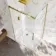 Lisbon Brushed Brass 8mm Sliding Shower Enclosure 1100x700mm