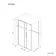 Lisbon Brushed Brass 8mm Sliding Shower Enclosure 1100x700mm