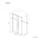 Lisbon Brushed Brass 8mm Sliding Shower Enclosure 1600x800mm