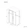 Lisbon Brushed Brass 8mm Sliding Shower Enclosure 1600x900mm